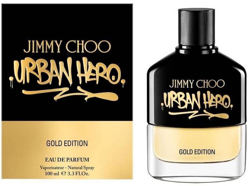 JIMMY CHOO Eau de Parfum Urban Hero Gold Edition Männer EDP Spray, JIMMY CHOO, Herrenparfüm, Glasflakon, Herrenduft von JIMMY CHOO
