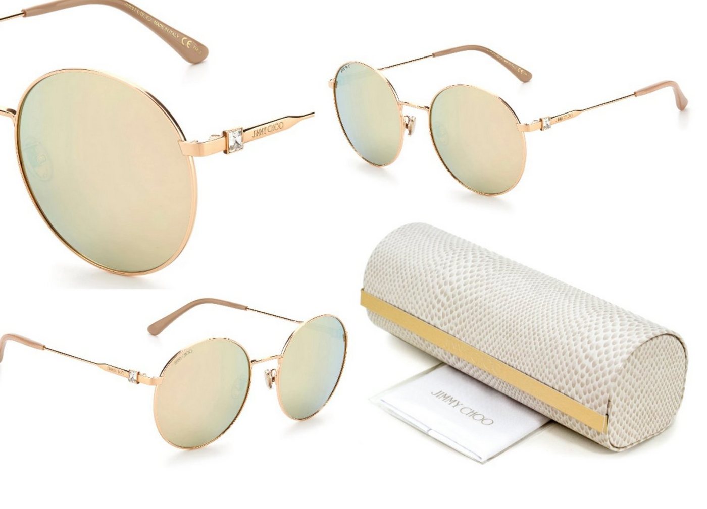 JIMMY CHOO Sonnenbrille JIMMY CHOO EYEWEAR PAM Sonnenbrille Sunglasses Glasses Brille With Bag von JIMMY CHOO