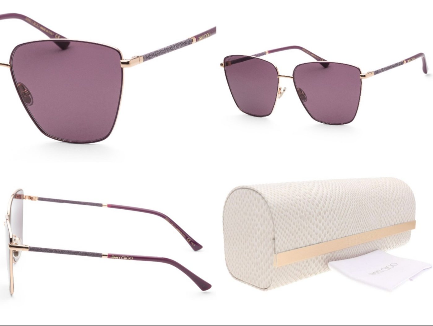 JIMMY CHOO Sonnenbrille JIMMY CHOO EYEWEAR LAVI Sonnenbrille Sunglasses Glasses Brille With Ba von JIMMY CHOO