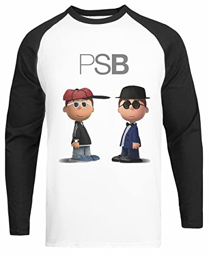 Cartoon Psb Weißes Unisex-Baseball-T-Shirt Schwarzes Ärmel-T-Shirt von JINBETEE