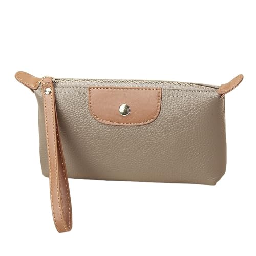 JINBIXIANGDJKS Brieftasche, Lange Clutch Mit Großem Fassungsvermögen, Leicht, Modisch, Vielseitig, Mit Reißverschluss, Handgeldbörse(Gray) von JINBIXIANGDJKS