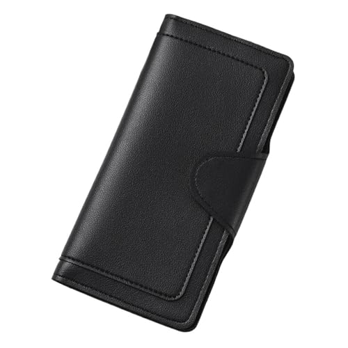 JINBIXIANGDJKS Brieftasche Lange ID Karte Münze Geldbörse Nische Tragbare Bequeme(Black) von JINBIXIANGDJKS