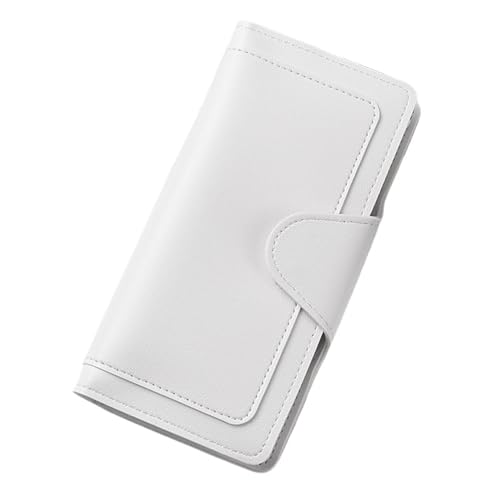 JINBIXIANGDJKS Brieftasche Lange ID Karte Münze Geldbörse Nische Tragbare Bequeme(White) von JINBIXIANGDJKS