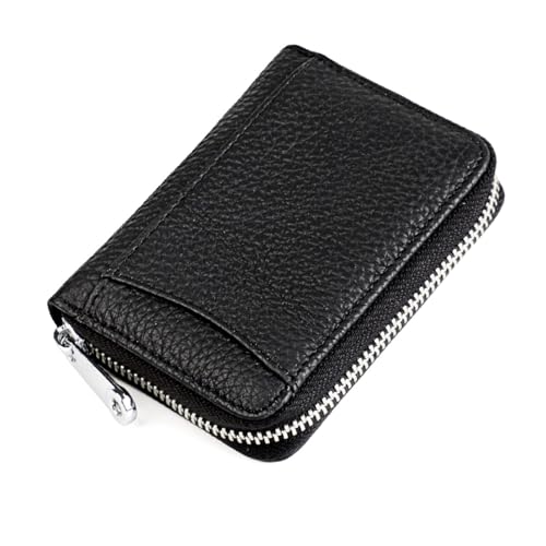 JINBIXIANGDJKS Diebstahlsichere Geldbörse for Jeden Tag, Modischer Kartenhalter(Black) von JINBIXIANGDJKS
