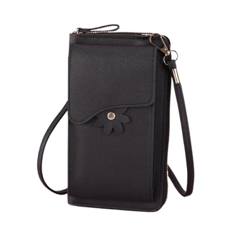 JINBIXIANGDJKS Einfarbig Einfache Mode Große Kapazität High-end-reißverschluss Lange Brieftasche(Black) von JINBIXIANGDJKS