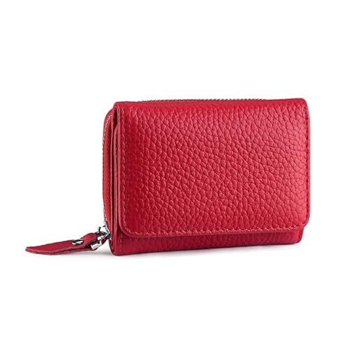 JINBIXIANGDJKS Geldbörse, Kurze Brieftasche, Multifunktionale Aufbewahrungstasche Mit Großer Kapazität(Bigred) von JINBIXIANGDJKS