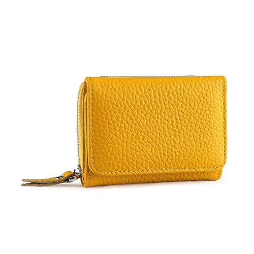 JINBIXIANGDJKS Geldbörse, Kurze Brieftasche, Multifunktionale Aufbewahrungstasche Mit Großer Kapazität(Yellow) von JINBIXIANGDJKS
