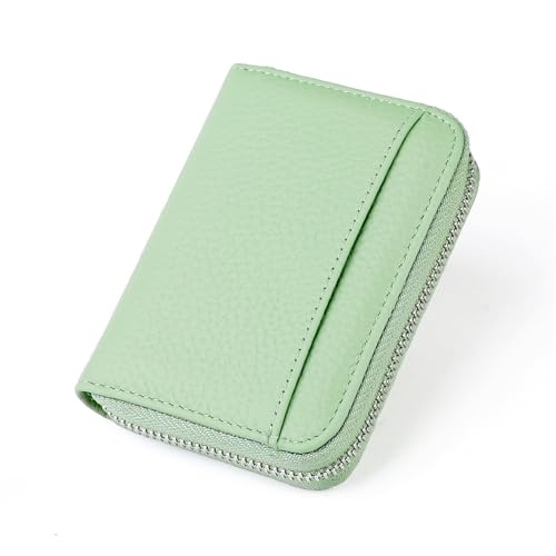 JINBIXIANGDJKS Kartenhalter, Diebstahlschutz, Modische Geldbörse, Kartenhalter, Ultradünne Multifunktions-Geldbörse(LightGreen) von JINBIXIANGDJKS