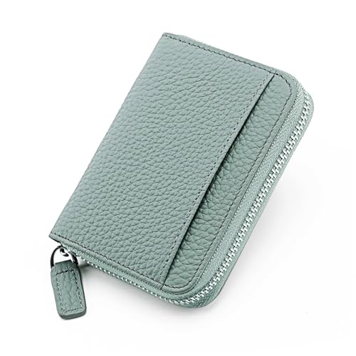 JINBIXIANGDJKS Kartenhalter Akkordeon-Kartenhalter Diebstahlsicherer Reißverschluss Münzkartenhalter Mehrfarbige Optionale Brieftasche(Lightblue) von JINBIXIANGDJKS