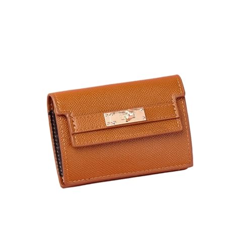 JINBIXIANGDJKS Kartenhalter Kleine Brieftasche Anti-Entmagnetisierung Multi-Card Slot Organ Kartenhalter(Brown) von JINBIXIANGDJKS