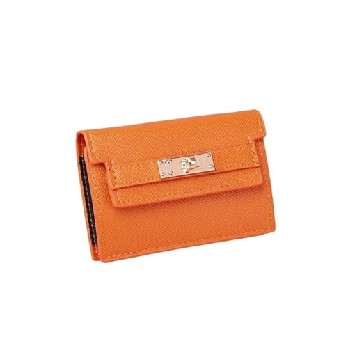 JINBIXIANGDJKS Kartenhalter Kleine Brieftasche Anti-Entmagnetisierung Multi-Card Slot Organ Kartenhalter(Orange) von JINBIXIANGDJKS