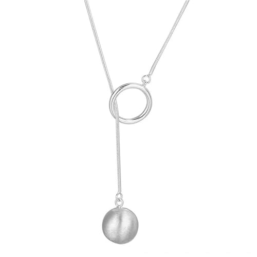 JINBIXIANGDJKS Kugelanhänger Schlichte Halskette High-End Nischendesign von JINBIXIANGDJKS