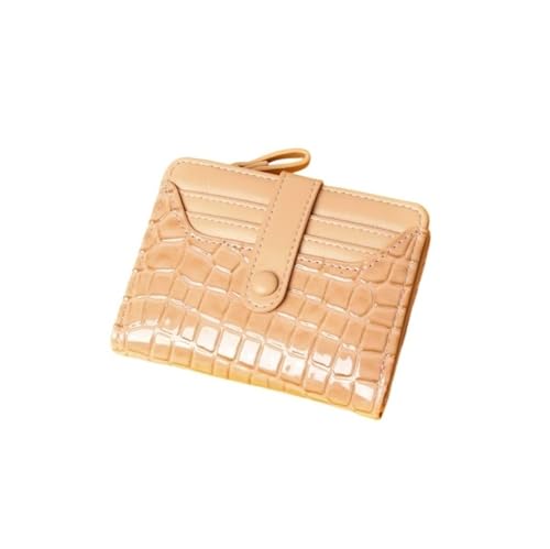 JINBIXIANGDJKS Kurze Brieftasche Mit Mehreren Kartenfächern, Multifunktions-Kartenhalter, Einfarbige Geldbörse, Brieftasche(Pink) von JINBIXIANGDJKS