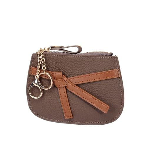 JINBIXIANGDJKS Mini Dünne Geldbörse Mode Schlüsselanhänger Münztasche Reißverschluss Kleine Brieftasche(ElephantGray) von JINBIXIANGDJKS