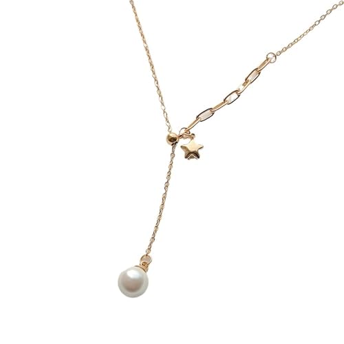 JINBIXIANGDJKS Mode-Design Anhänger Halskette Persönlichkeit Unregelmäßigen Fünfzackigen Stern Retro Kette von JINBIXIANGDJKS