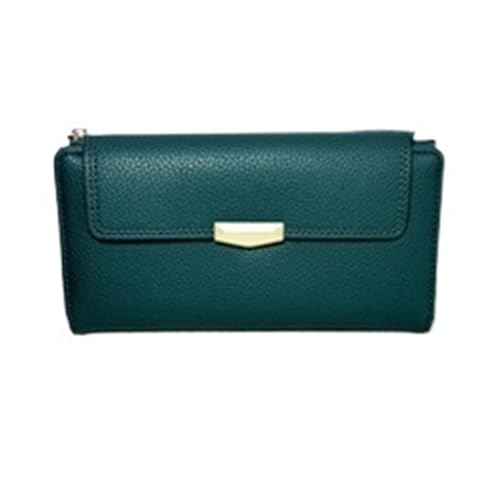 JINBIXIANGDJKS Mode Einfache Brieftasche Falten DREI Faltbare Multi-Card-Slot Brieftasche(DarkGreen) von JINBIXIANGDJKS