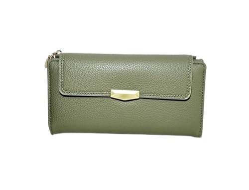 JINBIXIANGDJKS Mode Einfache Brieftasche Falten DREI Faltbare Multi-Card-Slot Brieftasche(Green) von JINBIXIANGDJKS