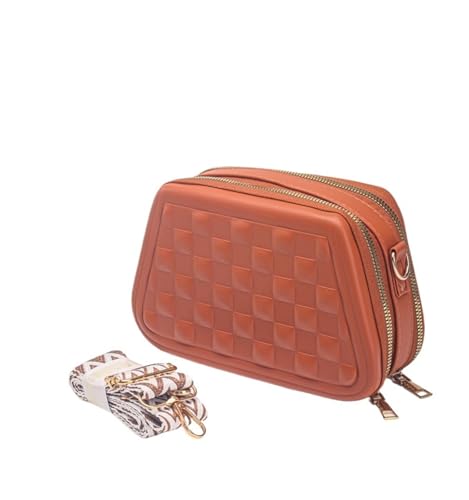 JINBIXIANGDJKS Mode Einfache Handtasche Brieftasche Kleine Quadratische Tasche(Lightbrown) von JINBIXIANGDJKS