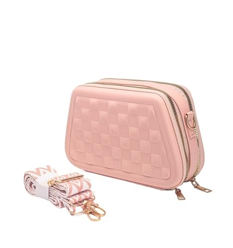 JINBIXIANGDJKS Mode Einfache Handtasche Brieftasche Kleine Quadratische Tasche(Pink) von JINBIXIANGDJKS
