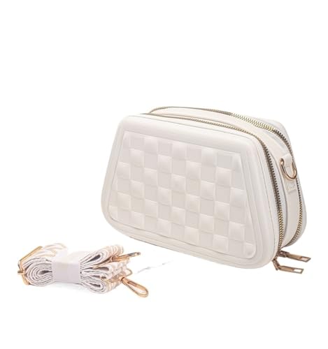 JINBIXIANGDJKS Mode Einfache Handtasche Brieftasche Kleine Quadratische Tasche(White) von JINBIXIANGDJKS