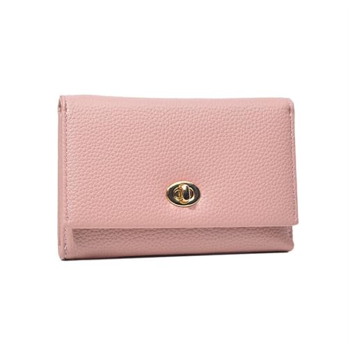 JINBIXIANGDJKS Mode Kurze Frauen Brieftasche High-end-Schloss Einfache Frauen Brieftasche(Pink) von JINBIXIANGDJKS
