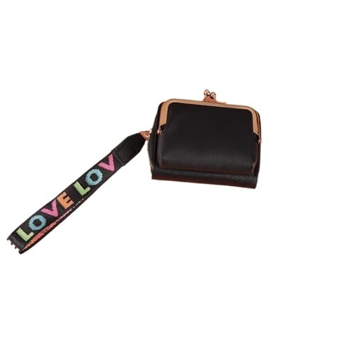 JINBIXIANGDJKS Modische, Mehrfarbige Geldbörse Mit Reißverschluss Und Mehreren Kartenfächern Mit Akkordeon-Innenseite(Black) von JINBIXIANGDJKS