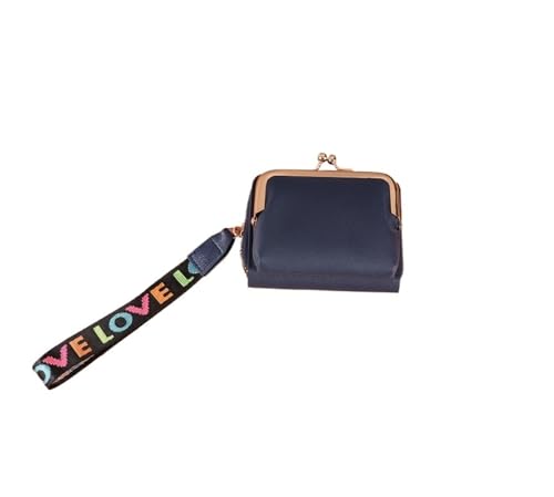 JINBIXIANGDJKS Modische, Mehrfarbige Geldbörse Mit Reißverschluss Und Mehreren Kartenfächern Mit Akkordeon-Innenseite(Navyblue) von JINBIXIANGDJKS