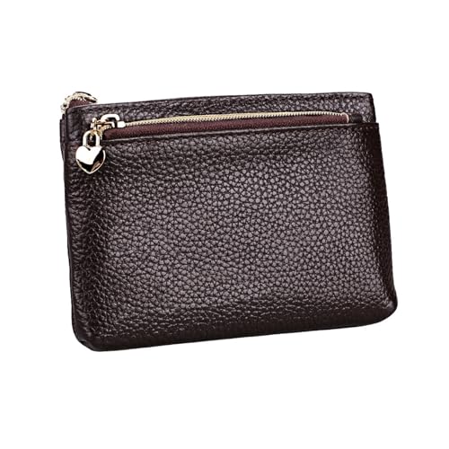 JINBIXIANGDJKS Modische Geldbörse, einfache Brieftasche, multifunktionale kleine Clutch(Coffee) von JINBIXIANGDJKS