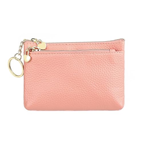 JINBIXIANGDJKS Modische Geldbörse, einfache Brieftasche, multifunktionale kleine Clutch(PeachBlossomPink) von JINBIXIANGDJKS