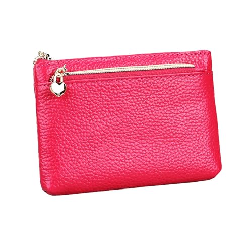JINBIXIANGDJKS Modische Geldbörse, einfache Brieftasche, multifunktionale kleine Clutch(Rosered) von JINBIXIANGDJKS