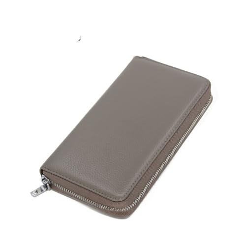 JINBIXIANGDJKS Modischer Akkordeon-Kartenhalter Mit Mehreren Kartenfächern, Einfacher Kartenhalter, Visitenkartenhalter, Lange Brieftasche(Gray) von JINBIXIANGDJKS