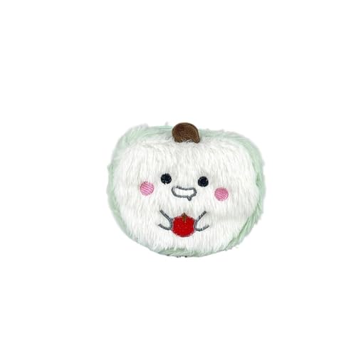 JINBIXIANGDJKS Niedliche Geldbörse, Puppenanhänger, Münztasche, Kopfhörer, Lippenstift, Aufbewahrungstasche(Red D) von JINBIXIANGDJKS