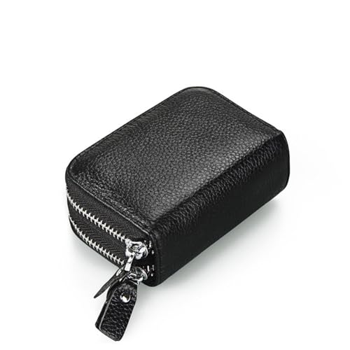 JINBIXIANGDJKS Retro-Geldbörse, Antimagnetischer Kartenhalter, Akkordeon-Kartenhalter, Große Version, Münzkartenhalter, Mehrere Farben Optional(Black) von JINBIXIANGDJKS