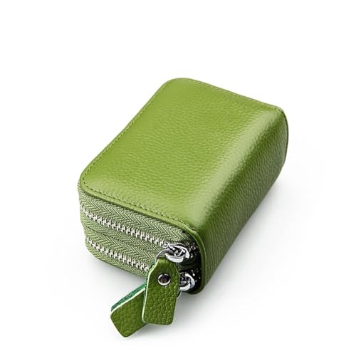 JINBIXIANGDJKS Retro-Geldbörse, Antimagnetischer Kartenhalter, Akkordeon-Kartenhalter, Große Version, Münzkartenhalter, Mehrere Farben Optional(Green) von JINBIXIANGDJKS