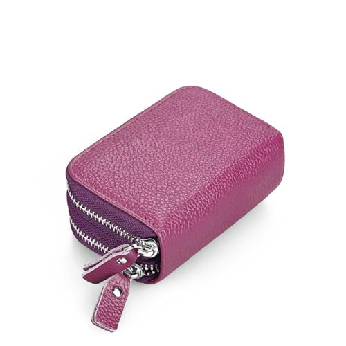 JINBIXIANGDJKS Retro-Geldbörse, Antimagnetischer Kartenhalter, Akkordeon-Kartenhalter, Große Version, Münzkartenhalter, Mehrere Farben Optional(Purple) von JINBIXIANGDJKS