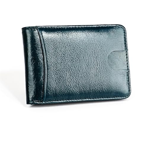 JINBIXIANGDJKS Retro-Geldbörse, Modischer Kartenhalter, Einfache Geldbörse for Den Alltag(Blue) von JINBIXIANGDJKS
