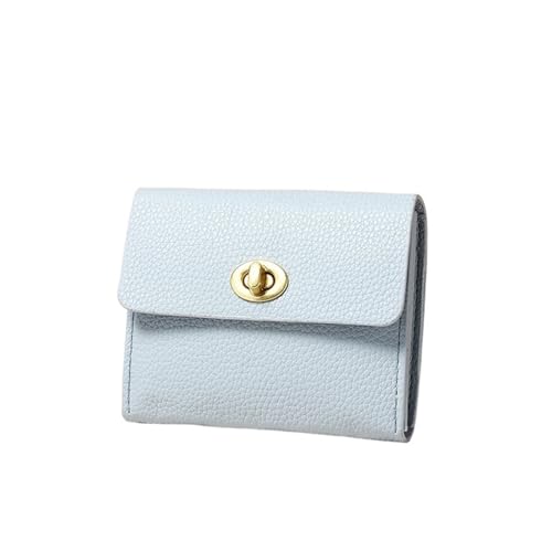 JINBIXIANGDJKS Retro-Geldbörse, Schlicht Und Kompakt, Hochwertige Geldbörse Mit Mehreren Kartenfächern(Lightblue) von JINBIXIANGDJKS