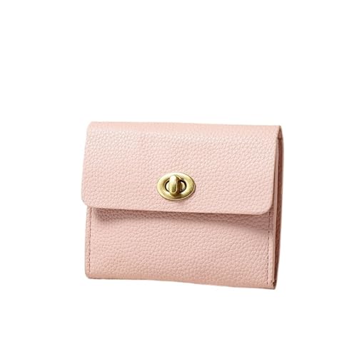 JINBIXIANGDJKS Retro-Geldbörse, Schlicht Und Kompakt, Hochwertige Geldbörse Mit Mehreren Kartenfächern(Pink) von JINBIXIANGDJKS