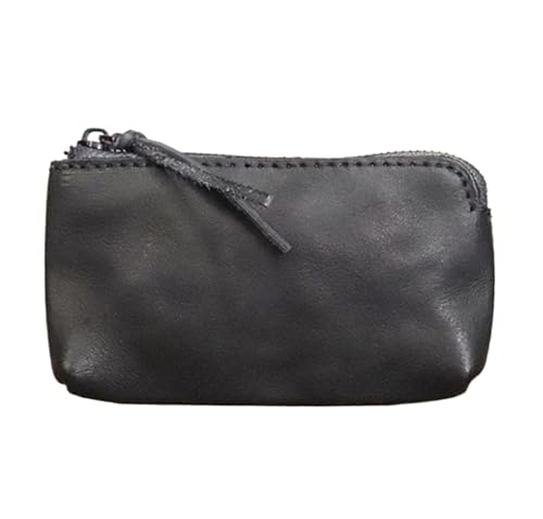 JINBIXIANGDJKS Retro-Geldbörse Lippenstift Plissiert Mode Geldbörse(Black) von JINBIXIANGDJKS