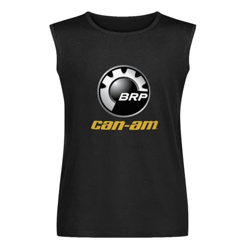 Canam Brp Moto Gym Shirt Custom Anime Men's Tank O-Neck Tops 100% Cotton Unisex Vests Sleeveless Black XXL von JINDIAOWENJU