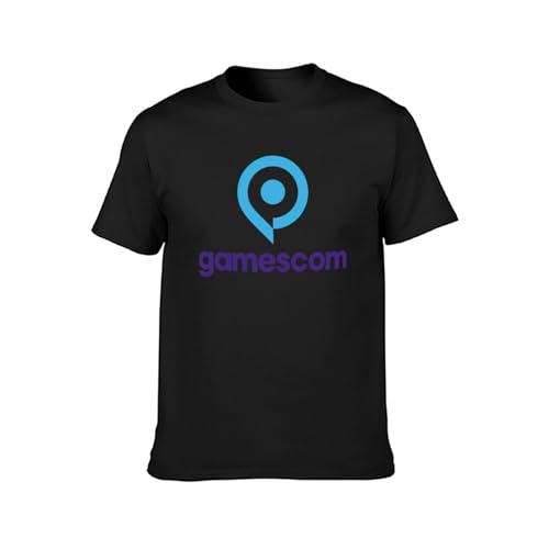 Gamescom 2015 Logo Unisex 100% Cotton Short-Sleeve T-Shirts Black L von JINDIAOWENJU