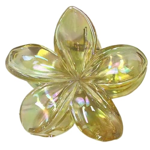 Haarklammer mit Blumen-Motiv für Frauen, Acryl hawaiianische -Haarspange, Multifunktionale -Blumen-Haarklammern, Für Frauen Und Mädchen, Dickes Langes Haar, Dünnes Haar von JINGLING