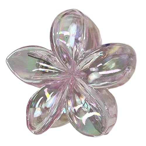 Haarklammer mit Blumen-Motiv für Frauen, Acryl hawaiianische -Haarspange, Multifunktionale -Blumen-Haarklammern, Für Frauen Und Mädchen, Dickes Langes Haar, Dünnes Haar von JINGLING