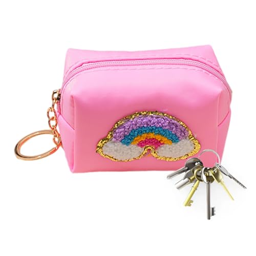 JINGLING Geldbörse für Damen, Geldbörse für Münzen | Mit einzigartigem Stickdesign, niedlichem Münzbeutel-Schlüsselanhänger,Wasserdichte Mehrzweck-Geldbörse für Damen und Mädchen, zur Aufbewahrung von von JINGLING