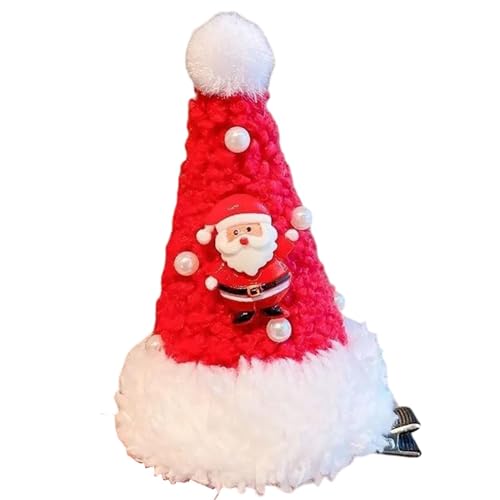 JINGLING Haarnadel für Weihnachtsmütze, Weihnachtsperlen-Haarspange | Weihnachtshut mit Perlen – leichtes Haarformwerkzeug für Partys von JINGLING