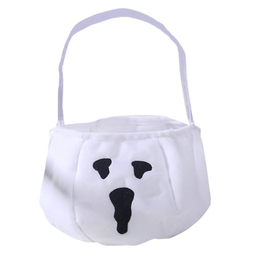 JINGLING Halloween Süßigkeiten Taschen,Wiederverwendbare Tragetaschen Mit Griffen Für Süßigkeiten - Halloween Geschenkkorb, Party Mitgebsel Für Mädchen Frauen Männer Freunde Familie von JINGLING
