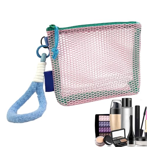 JINGLING Makeup Organizer Tasche, Tragbare Makeup Tasche, Transparente Netz Tasche Für Wochenende Schwimmen Camping Hochzeitsreise Strandurlaub von JINGLING