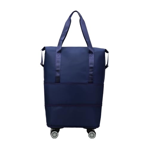 JINGLING Schultertasche Mit Rädern | wasserdichte Tragbare Rollkoffer | Reisegepäck Träger Für Kurzreisen Wochenendreisen Geschäftsreisen Urlaub von JINGLING