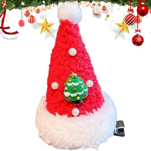 JINGLING Weihnachts-Haarklammern, Weihnachtshaarnadeln für Damen, Haarschmuck-Clips mit glänzender Perle, lang anhaltender Glanz-Haarschmuck für Meetings von JINGLING