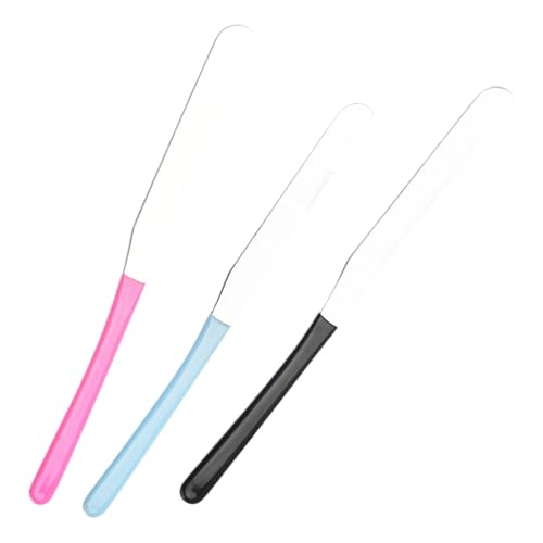 JINGLING spatel für Make -up, kosmetischer Spatel - Foundation Spatel für Frauen - Set von 3 Gesichtsmaskenschaber für das Reisen und das Rührwerkzeug der Grundlage von JINGLING